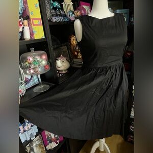 Lindy Bop Black stretch Audrey dress xl uk 16 us 12